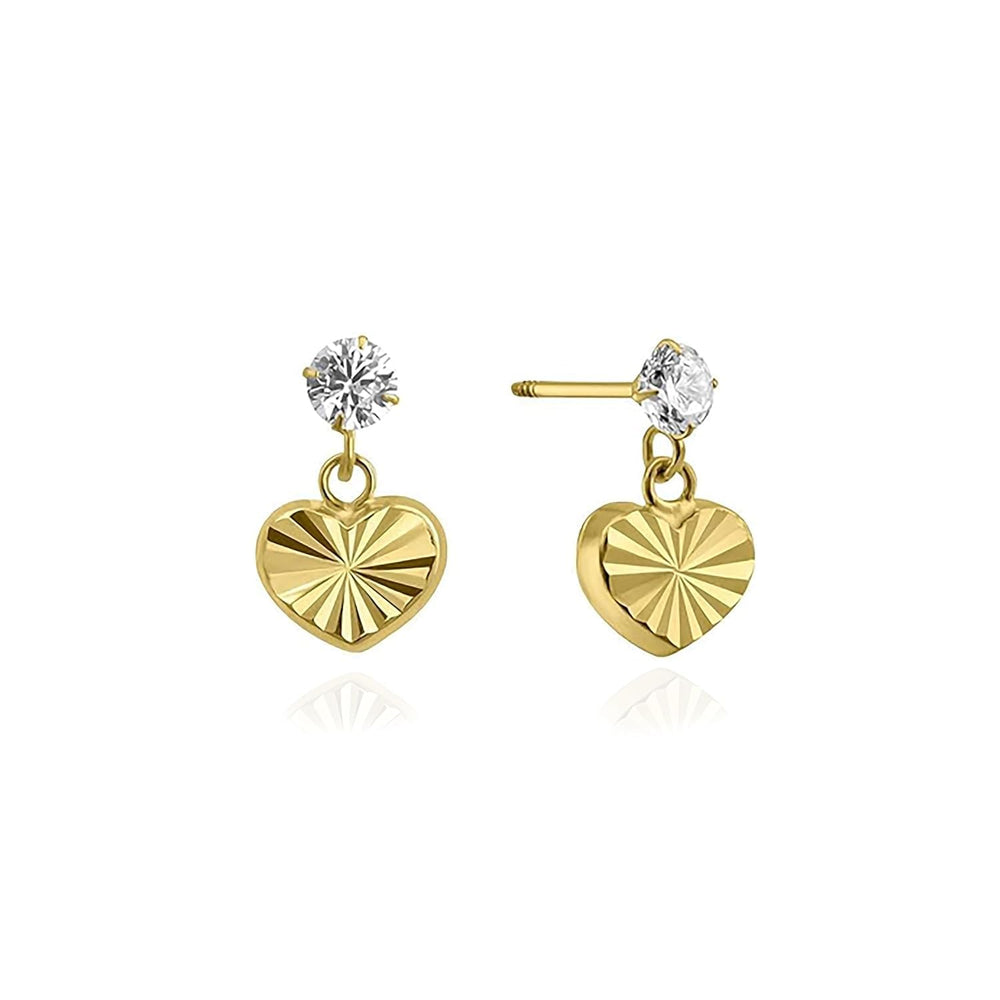 Real 14k and 10K solid Yellow Gold Tiny Stud Earrings with Screw back for Women And Men for Sensitive ears Small & Minimalist Studs Jewelry for Gifts