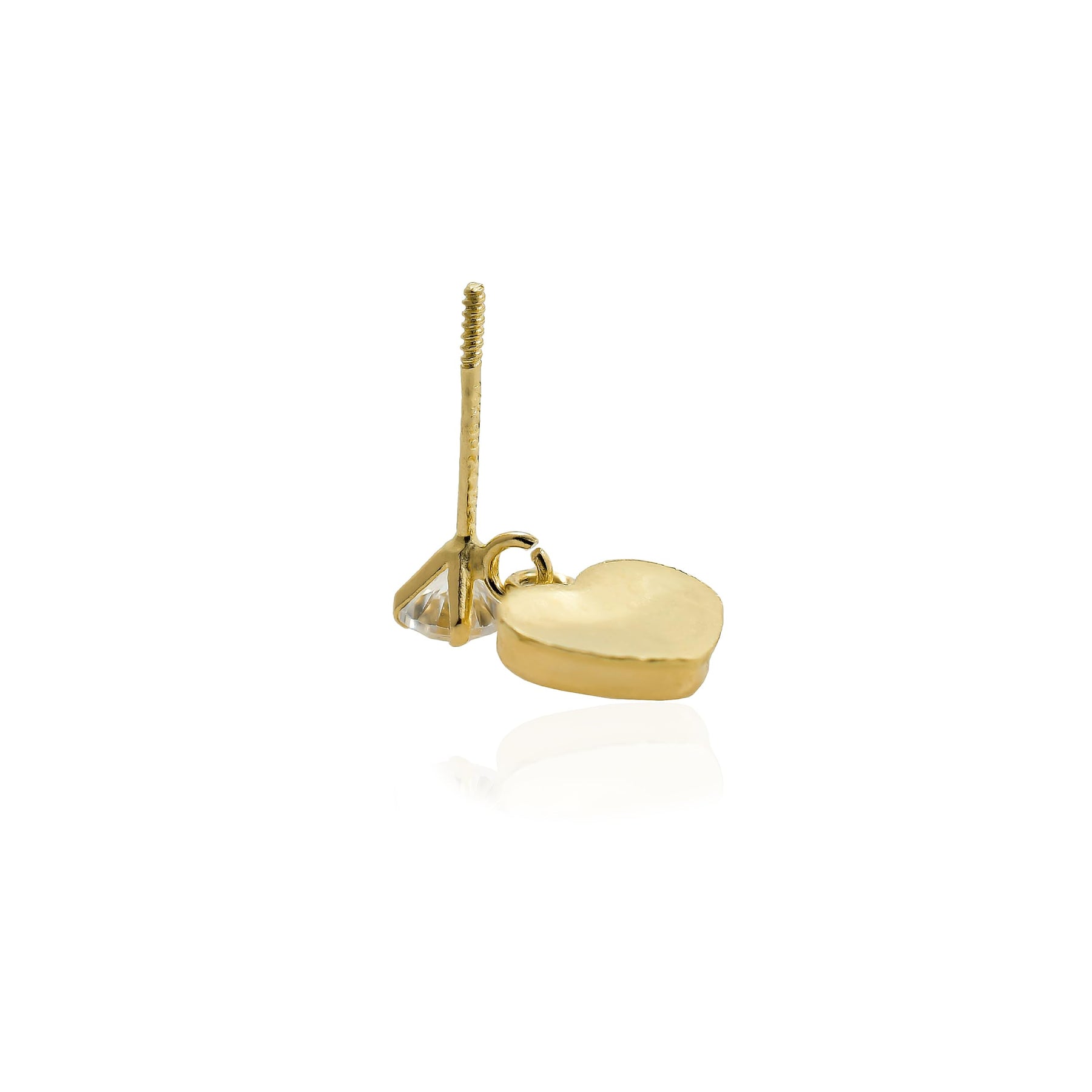 Real 14k and 10K solid Yellow Gold Tiny Stud Earrings with Screw back for Women And Men for Sensitive ears Small & Minimalist Studs Jewelry for Gifts