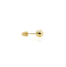 Real 14k and 10K solid Yellow Gold Stud Earrings with Screw back for Women And Men for Sensitive ears Small & Minimalist Dot Studs Jewelry for Valentine's Day Gifts
