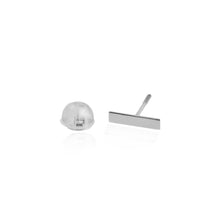 Real 14K Solid Gold Tiny Line Bar Stud Earrings for Women & Mom - Hypoallergenic for Sensitive Ears, Small & Minimalist Jewelry for Day Gifts