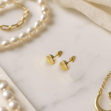 Real 14k and 10K solid Yellow Gold Tiny Stud Earrings with Screw back for Women And Men for Sensitive ears Small & Minimalist Studs Jewelry for Gifts