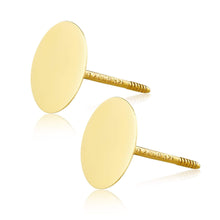 Real 14k and 10K solid Yellow Gold Stud Earrings with Screw back for Women And Men for Sensitive ears Small & Minimalist Dot Studs Jewelry for Valentine's Day Gifts
