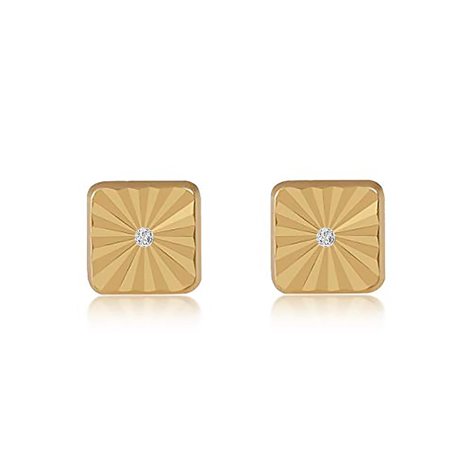 Real 14k and 10K solid Yellow Gold Tiny Stud Earrings with Screw back for Women And Men for Sensitive ears Small & Minimalist Studs Jewelry for Gifts