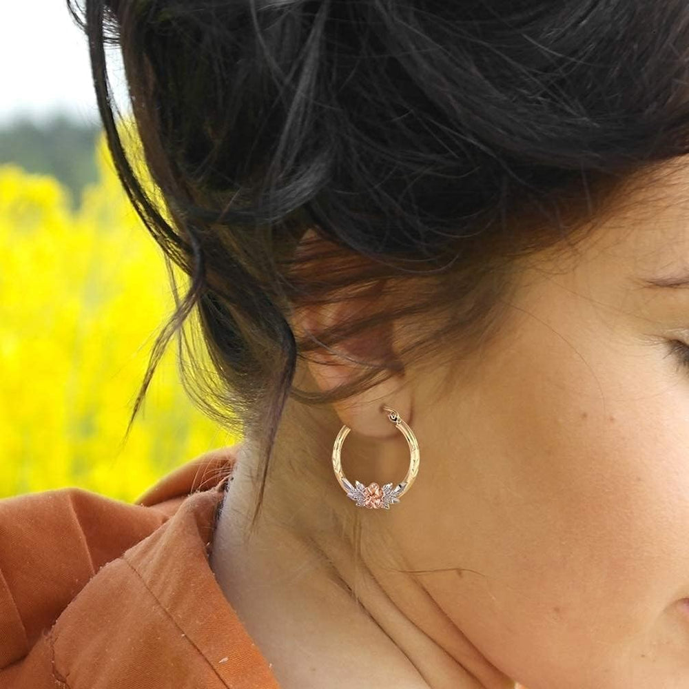 Real Yellow14k Gold Hoop Earrings for Women And Mom| Lightweight Hoops Solid Jewelry for Hypoallergenic & sensitive ears Round Original 14 Karat for Valentine's Day Gifts