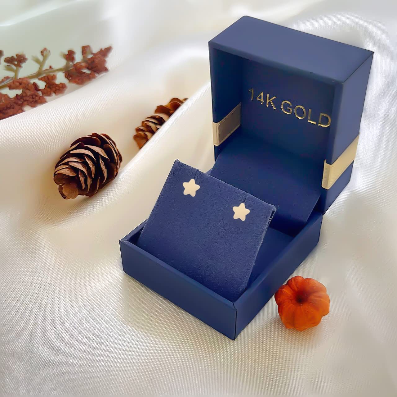 Real 14k and 10K solid Yellow Gold Stud Earrings with Screw back for Women And Men for Sensitive ears Small & Minimalist Dot Studs Jewelry for Valentine's Day Gifts