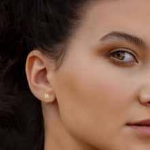Real 14k and 10K solid Yellow Gold Tiny Stud Earrings with Screw back for Women And Men for Sensitive ears Small & Minimalist Studs Jewelry for Gifts