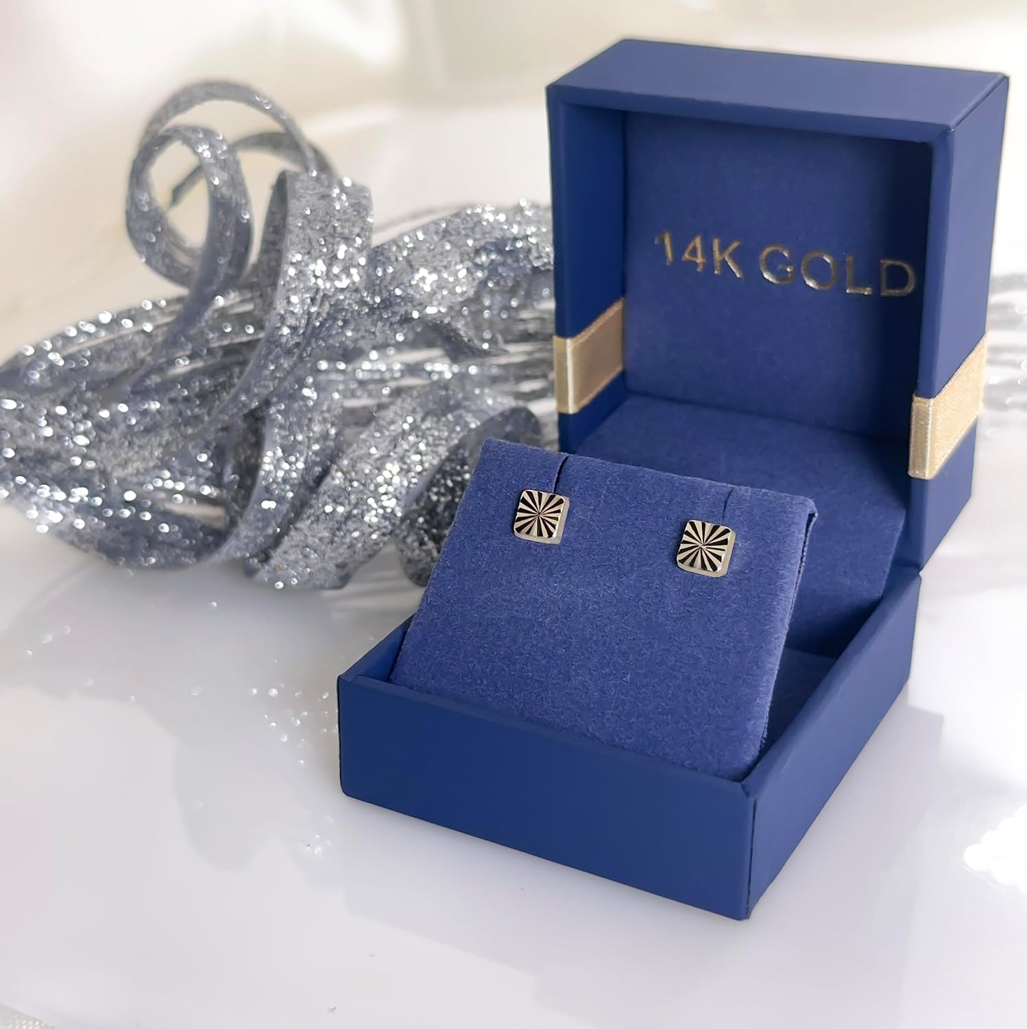 Real 14k and 10K solid Yellow Gold Tiny Stud Earrings with Screw back for Women And Men for Sensitive ears Small & Minimalist Studs Jewelry for Gifts
