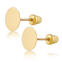 Real 14k and 10K solid Yellow Gold Stud Earrings with Screw back for Women And Men for Sensitive ears Small & Minimalist Dot Studs Jewelry for Valentine's Day Gifts