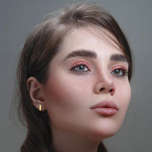 Real 14K Solid Gold Tiny Line Bar Stud Earrings for Women & Mom - Hypoallergenic for Sensitive Ears, Small & Minimalist Jewelry for Day Gifts