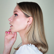 Real 14K Solid Gold Tiny Line Bar Stud Earrings for Women & Mom - Hypoallergenic for Sensitive Ears, Small & Minimalist Jewelry for Day Gifts