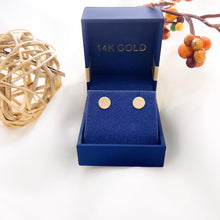 Real 14k and 10K solid Yellow Gold Stud Earrings with Screw back for Women And Men for Sensitive ears Small & Minimalist Dot Studs Jewelry for Valentine's Day Gifts