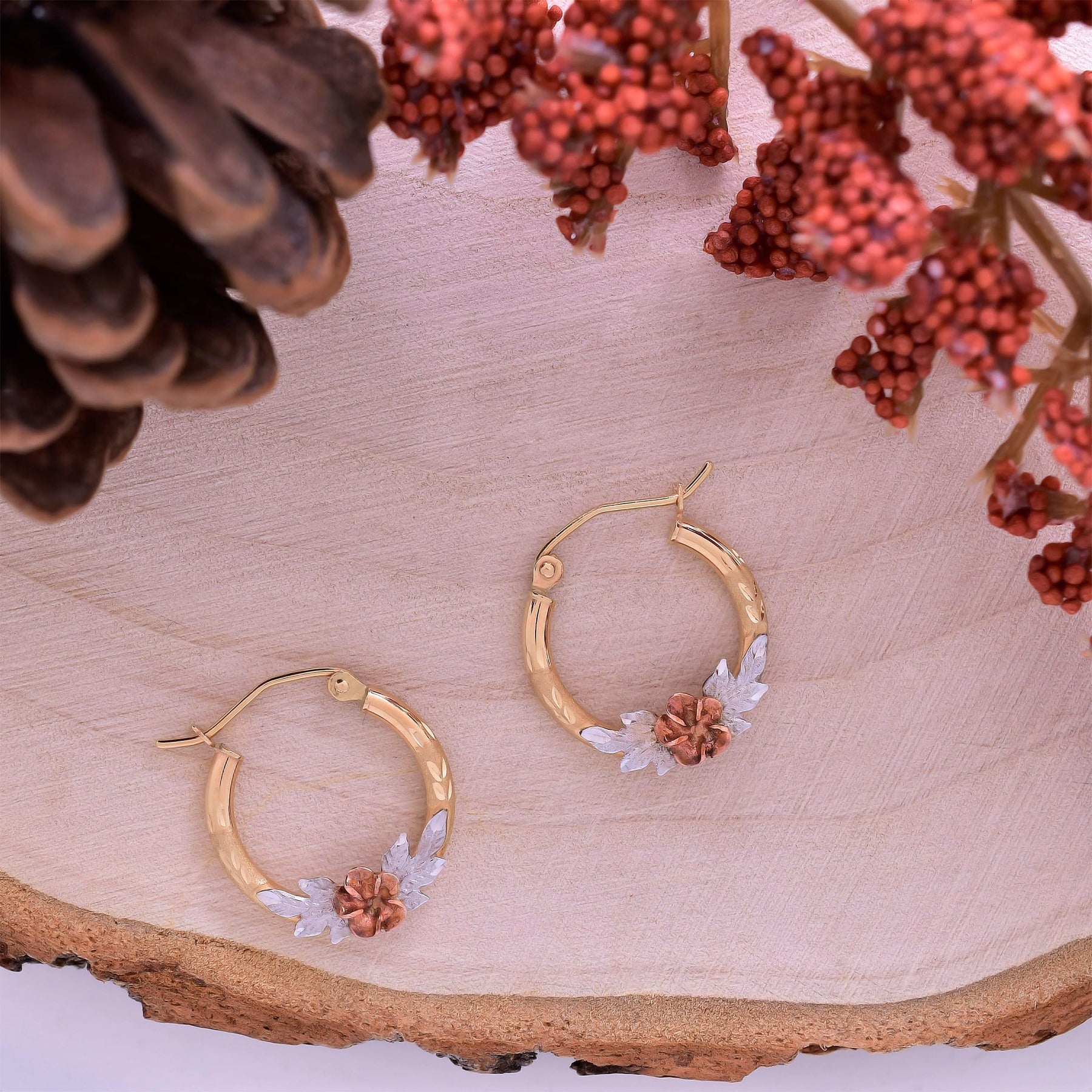Real Yellow14k Gold Hoop Earrings for Women And Mom| Lightweight Hoops Solid Jewelry for Hypoallergenic & sensitive ears Round Original 14 Karat for Valentine's Day Gifts